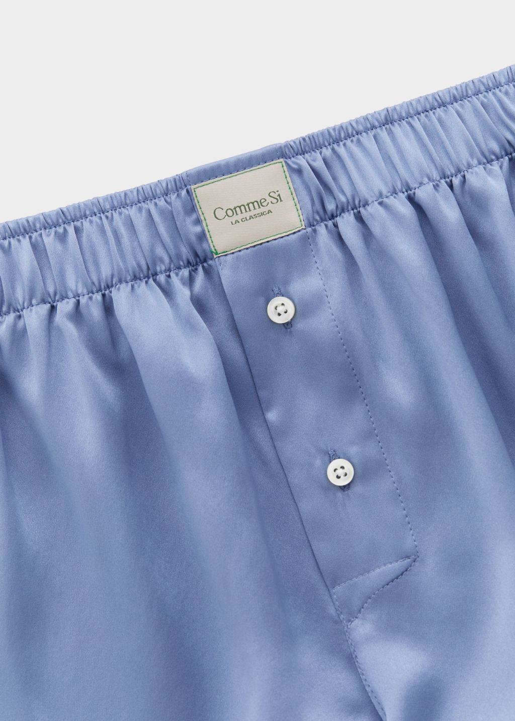 Comme Si La Boxer Classica Silk in Periwinkle | Shop Tula