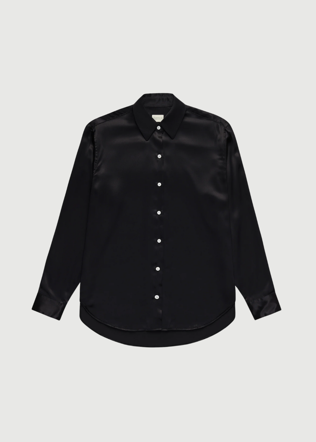 Comme Si La Shirt Classica Silk in Black | Shop Tula