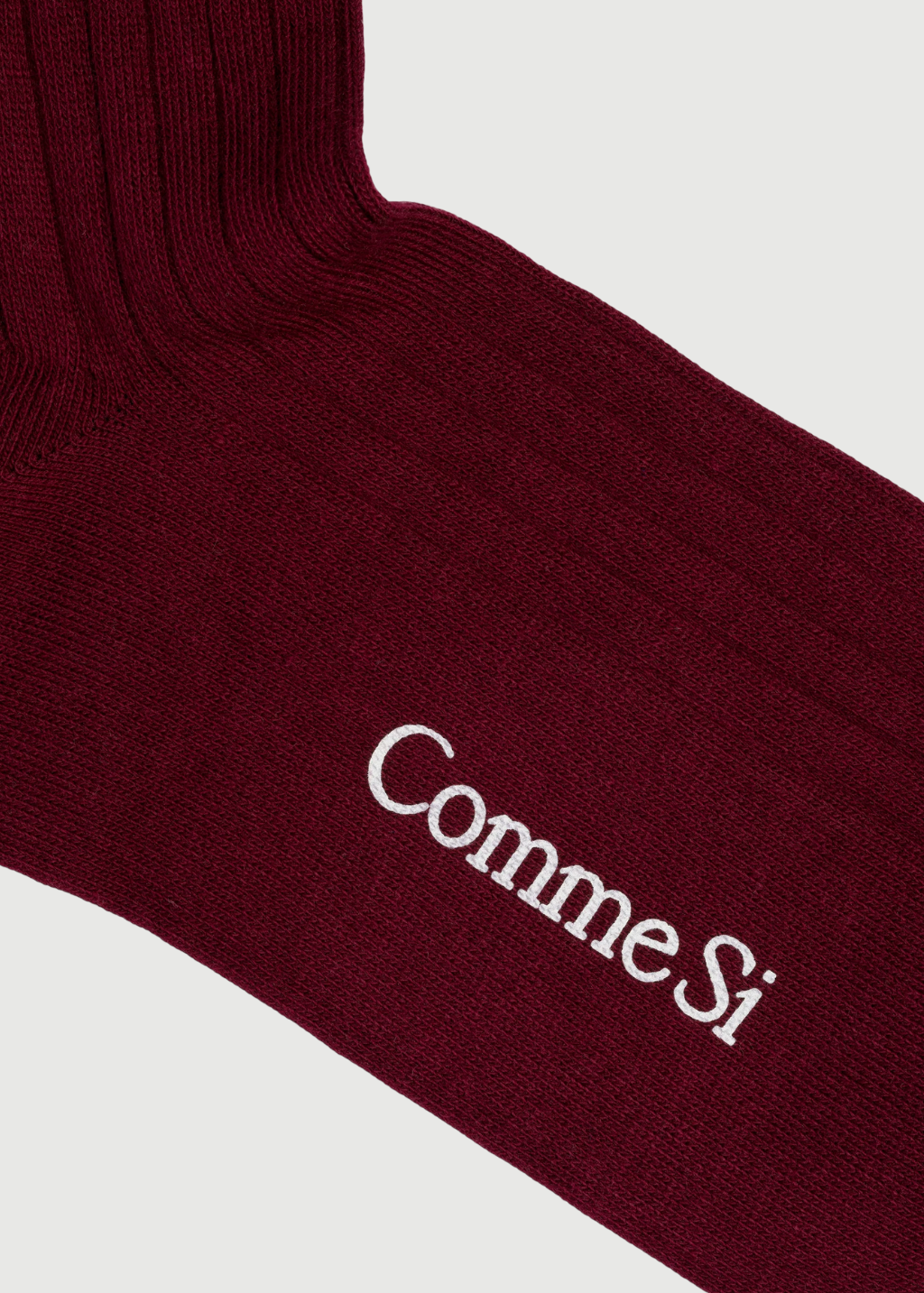 Comme Si Yves Sock in Maroon | Shop Tula