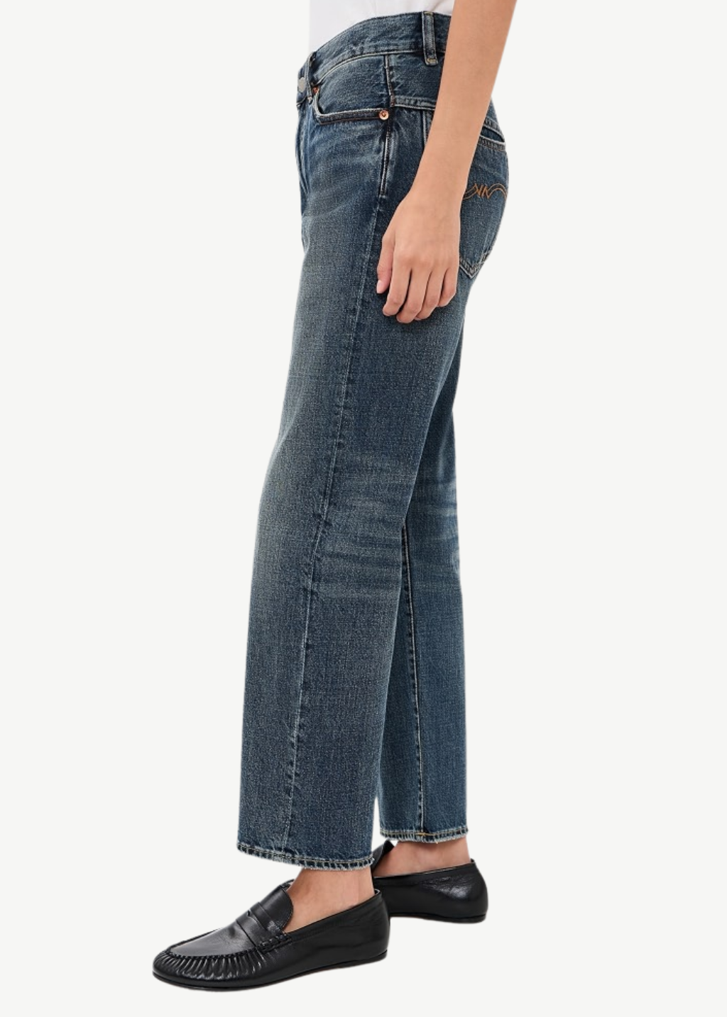Denimist Lucy Boyfriend Jean in Sloane Indigo | Shop Tula