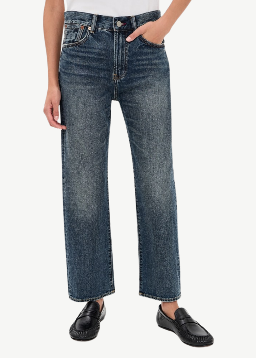 Denimist Lucy Boyfriend Jean in Sloane Indigo | Shop Tula