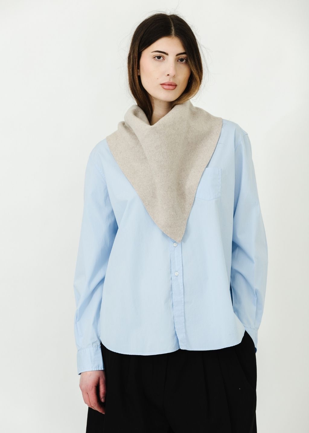 ELIZABETH Italian Wool Triangle Bandana Scarf | Shop Tula