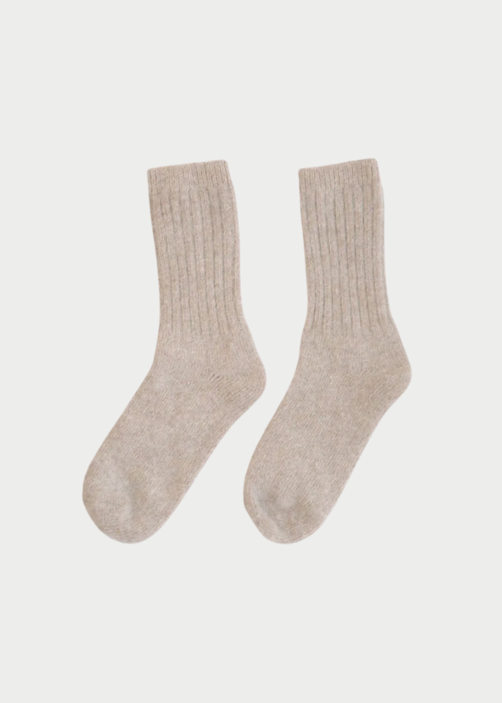 ELMNTL Super Soft Wool Sock in Beige | Shop Tula