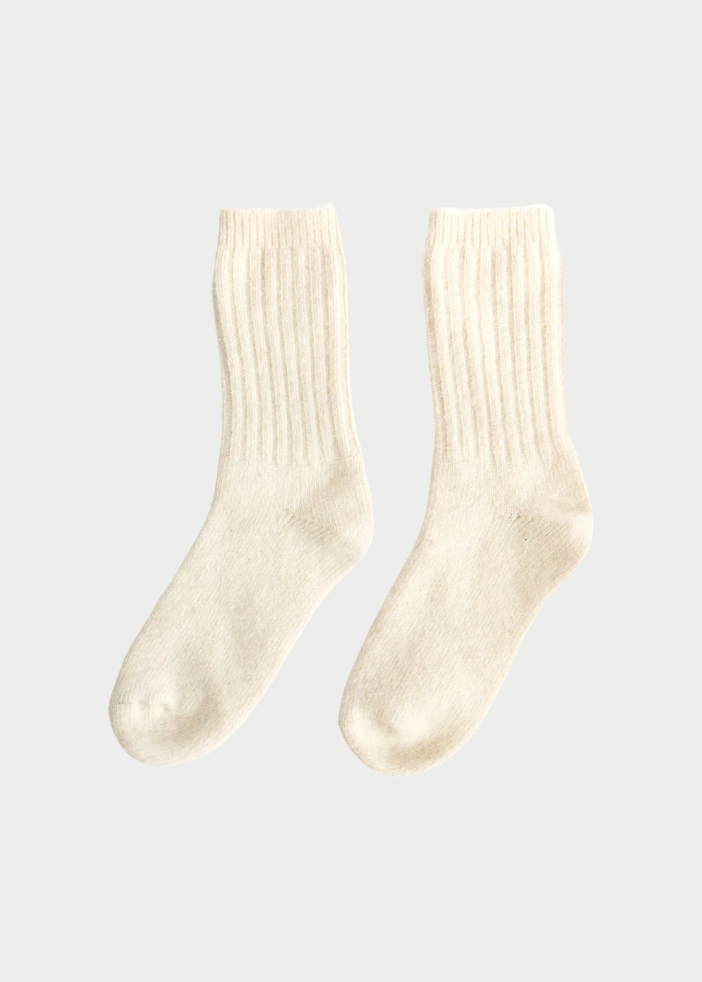 ELMNTL Super Soft Wool Socks in Cream | Shop Tula