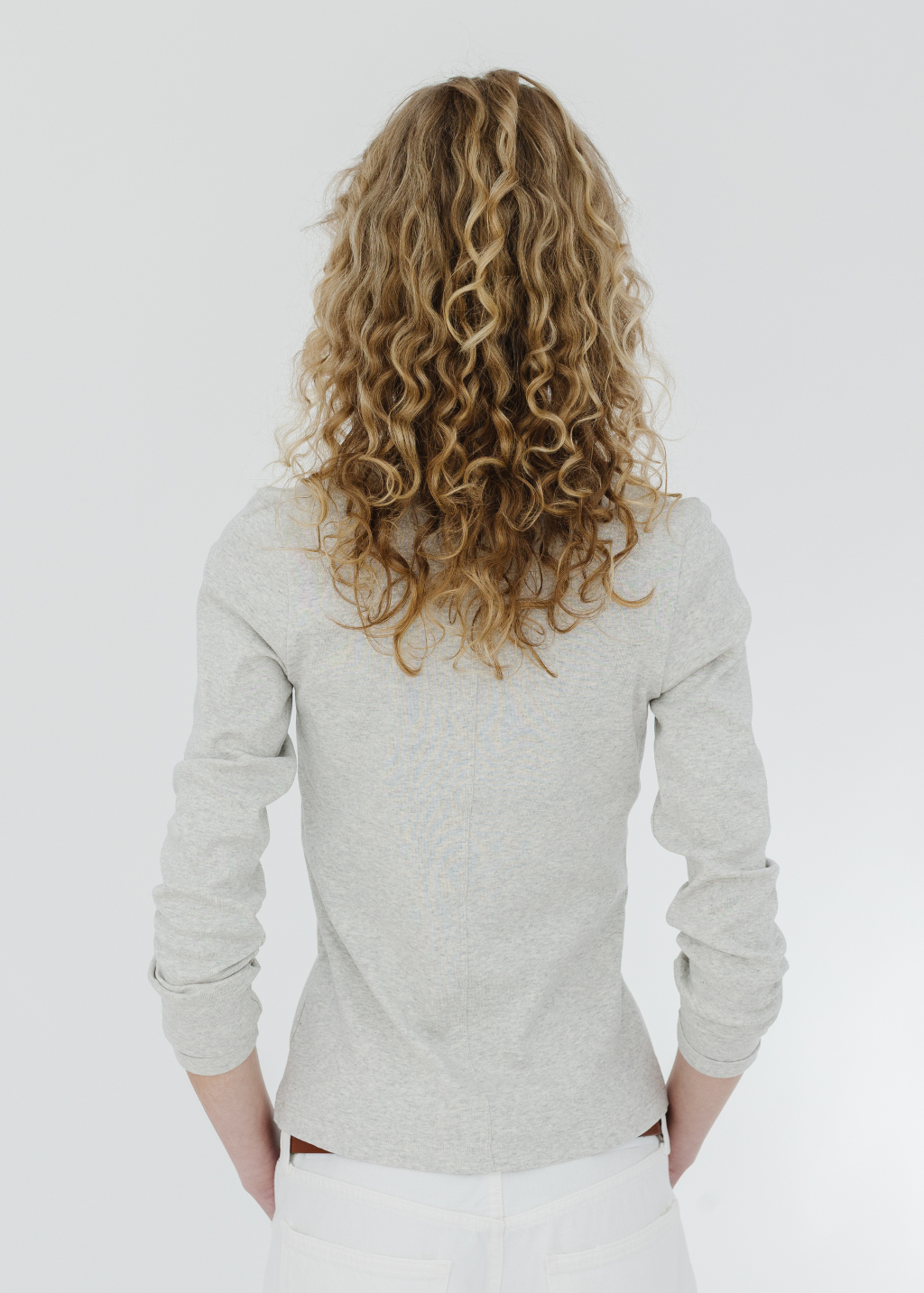 FLORE FLORE Dewi Longsleeve in Heather Grey | Shop Tula