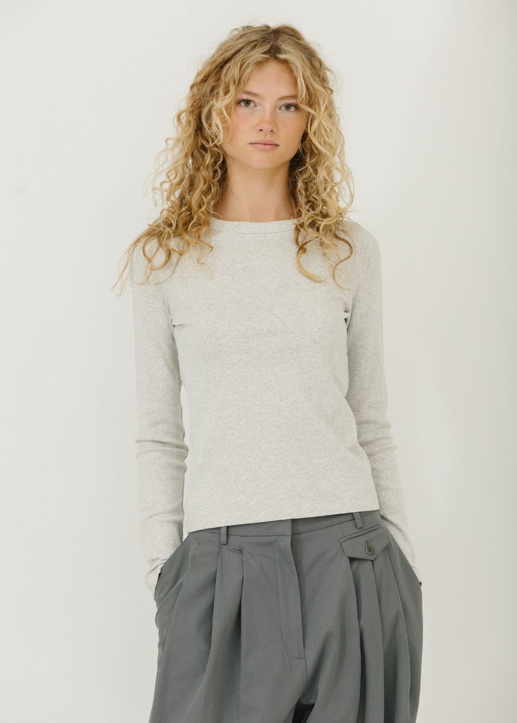 FLORE FLORE Max Tee in Heather Grey | Shop Tula