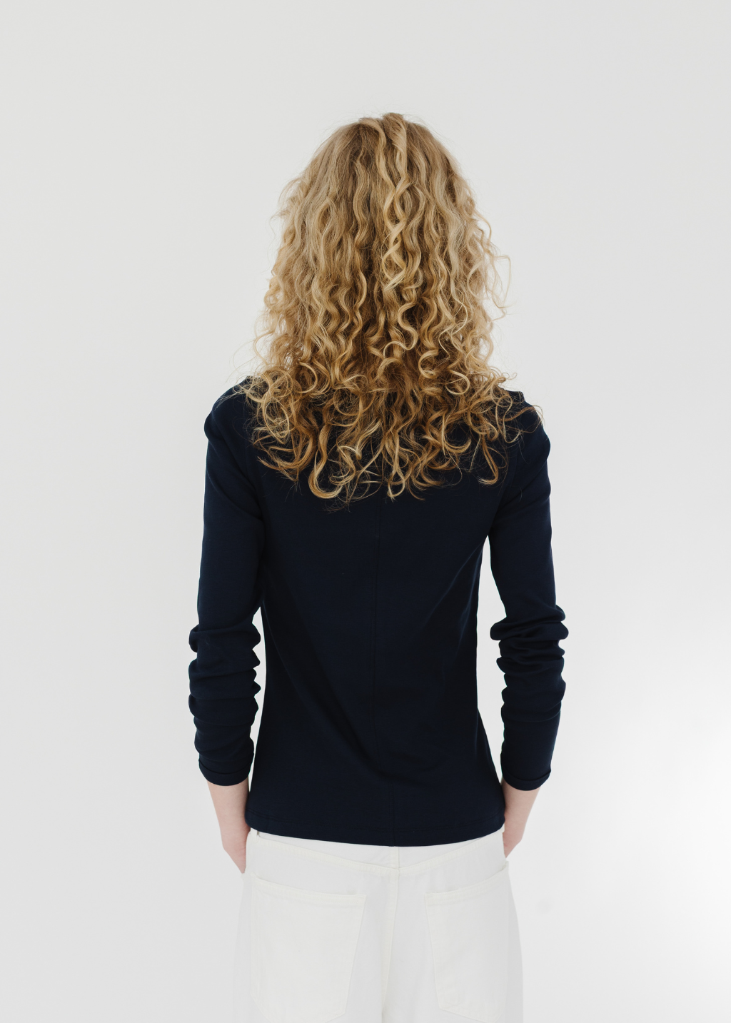FLORE FLORE Steffi Longsleeve in Navy | Shop Tula