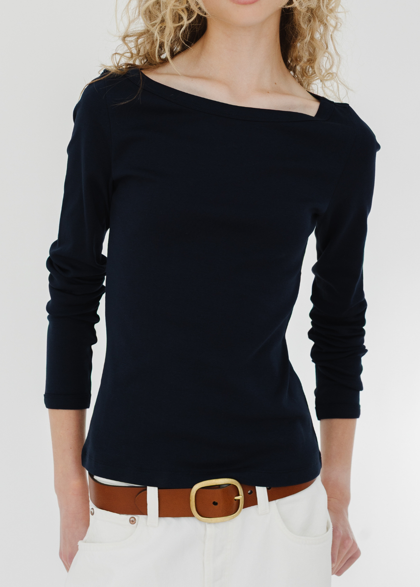 トップス allureville FLORE FLORE STEFFILONGSLEEVE FLORE FLORE Steffi Longsleeve in Navy | Shop Tula