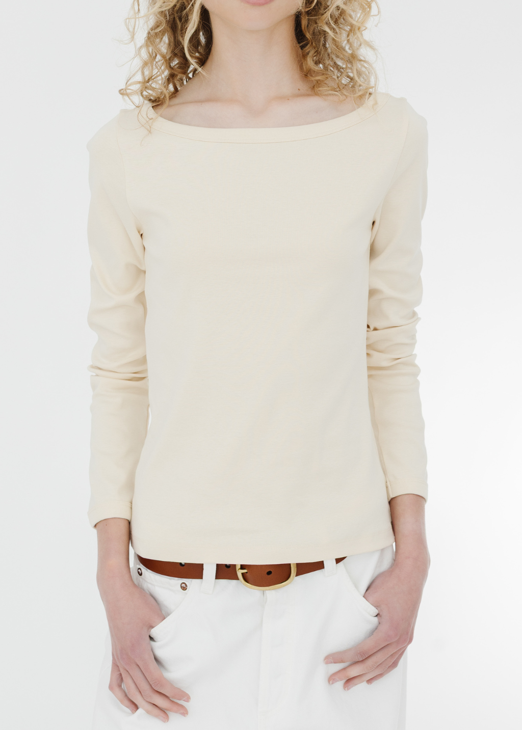 FLORE FLORE Steffi Longsleeve in Off White | Shop Tula