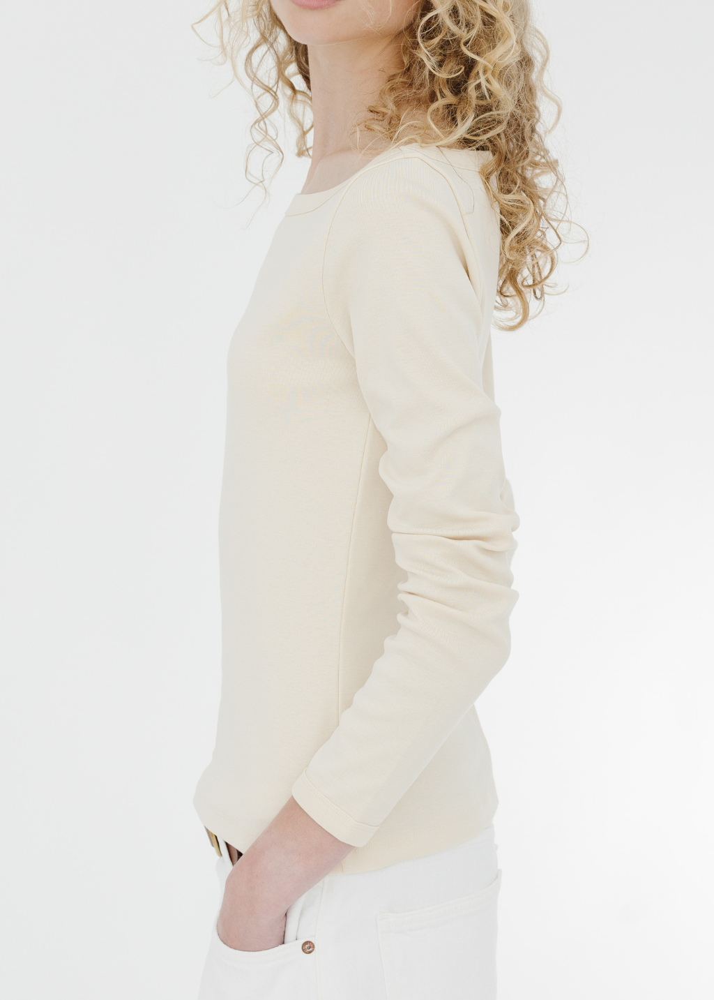FLORE FLORE Steffi Longsleeve in Off White | Shop Tula