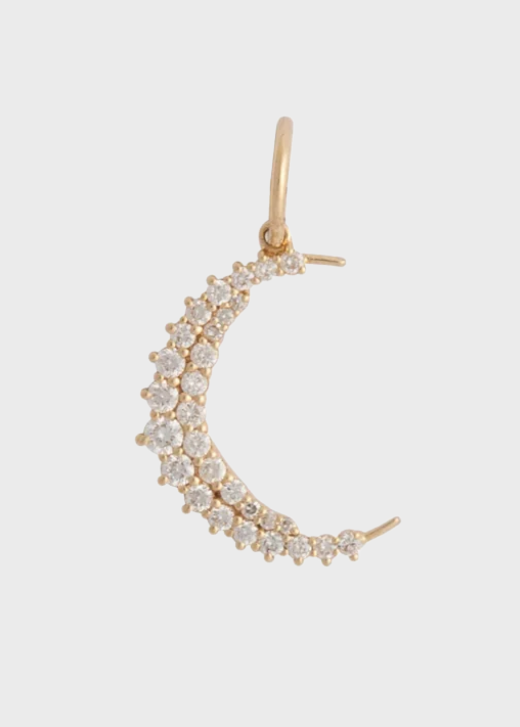 Felicidad Crescent Moon Pavé Diamond Pendant | Shop Tula