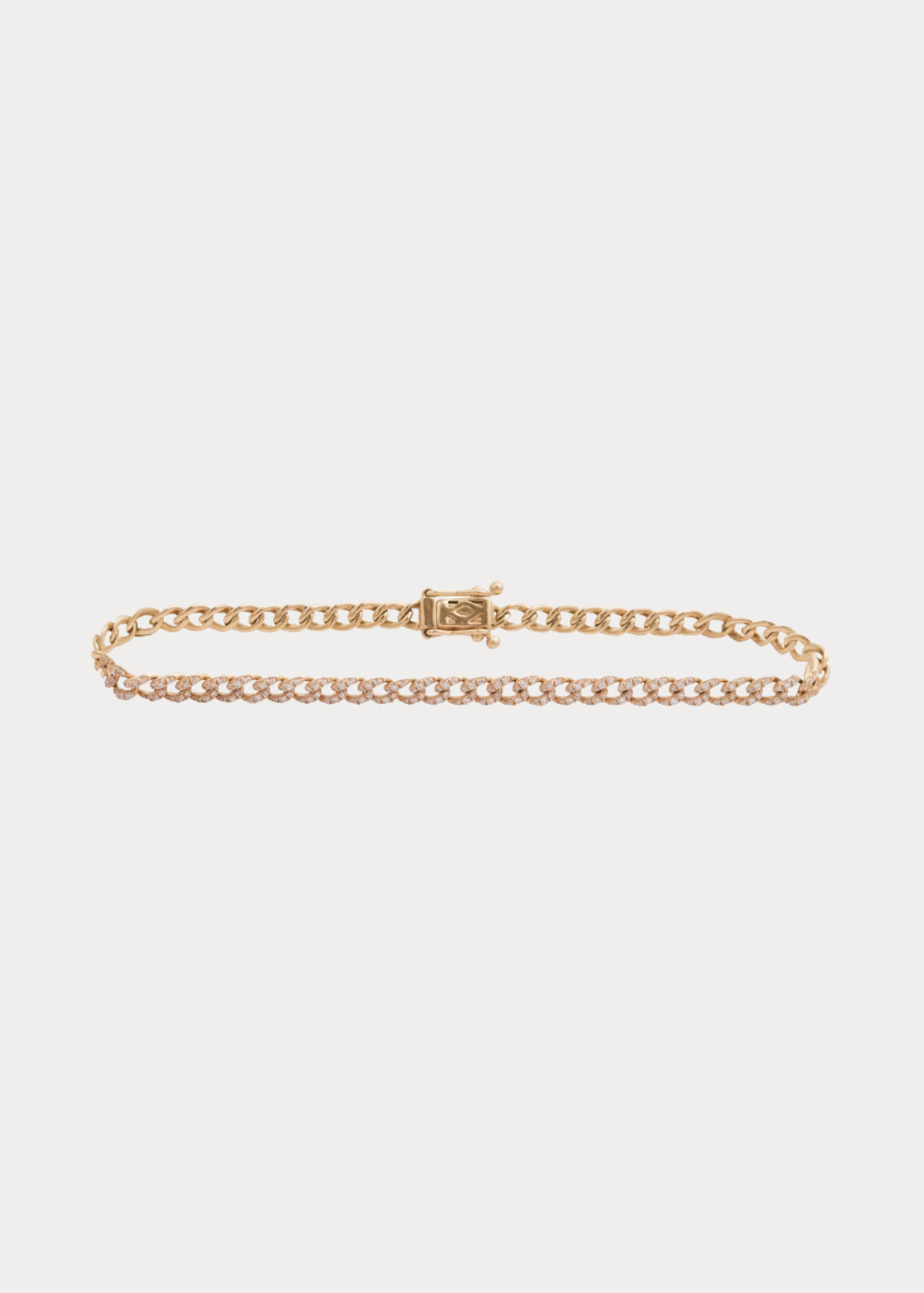 Felicidad Halfway Diamond Cuban Link Bracelet | Shop Tula