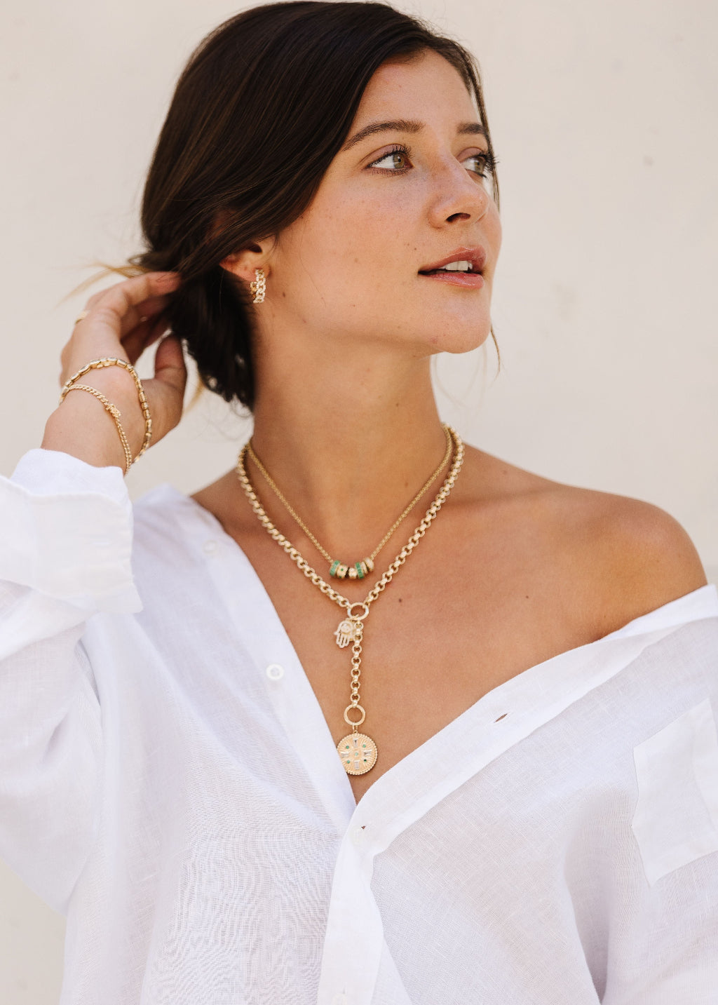 Felicidad Lariat Rolo Chain Necklace | Shop Tula