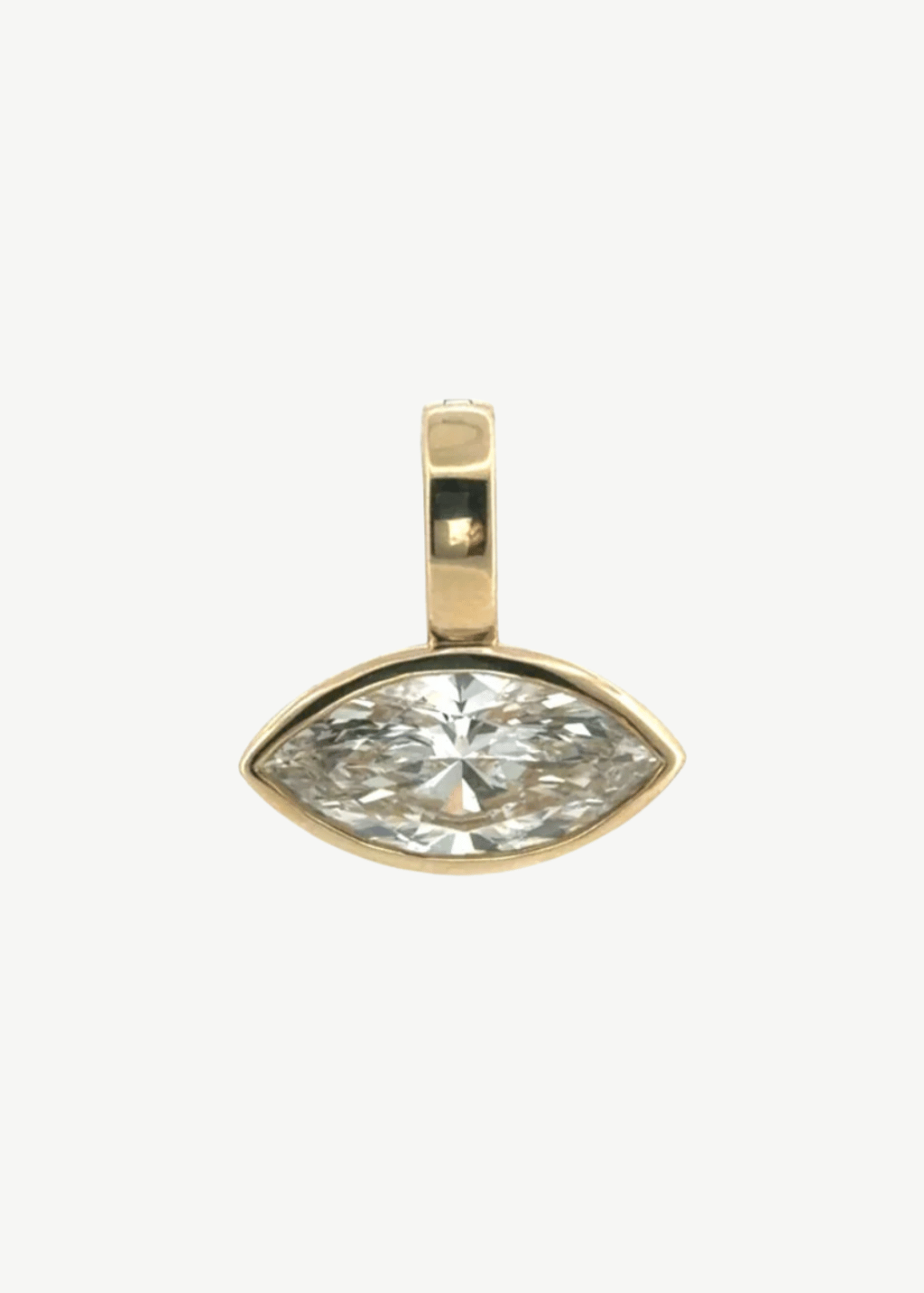 Felicidad Marquise Bezel-Set Lab-Grown Diamond Pendant | Shop Tula