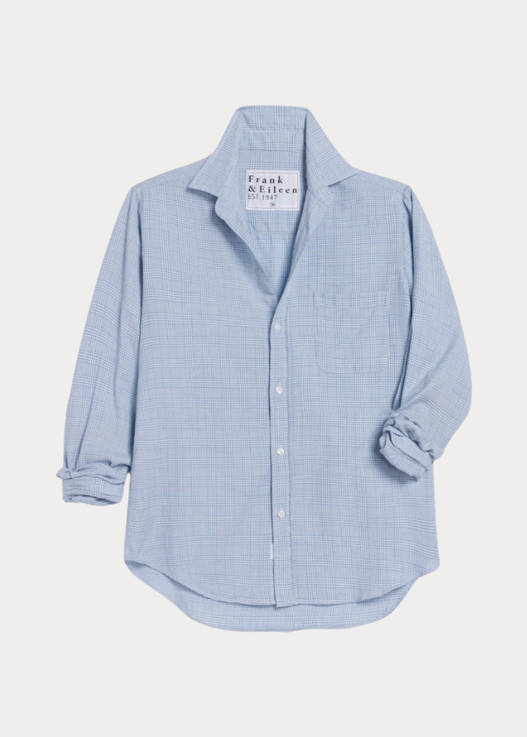 Frank & Eileen 'Eileen' Button-Up in Blue Check | Shop Tula