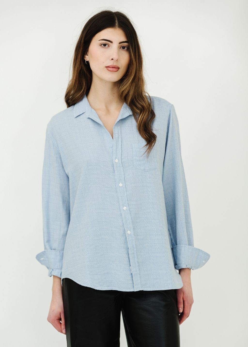 Frank & Eileen 'Eileen' in Light Blue Plaid | Shop Tula