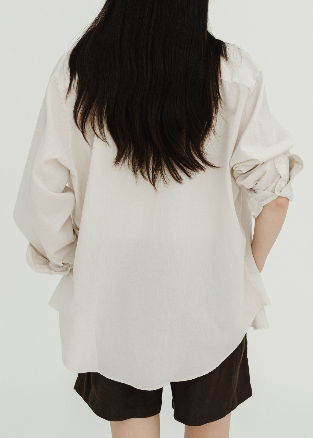 Frank & Eileen Relaxed Button Up Shirt in Sand | Shop Tula