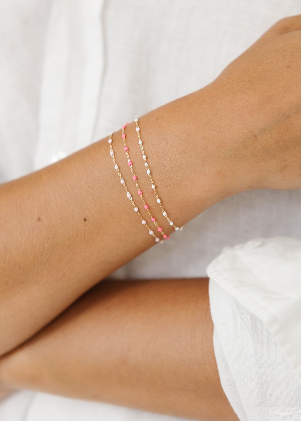 Gigi Clozeau Classic Bracelet in Baby Pink | Shop Tula
