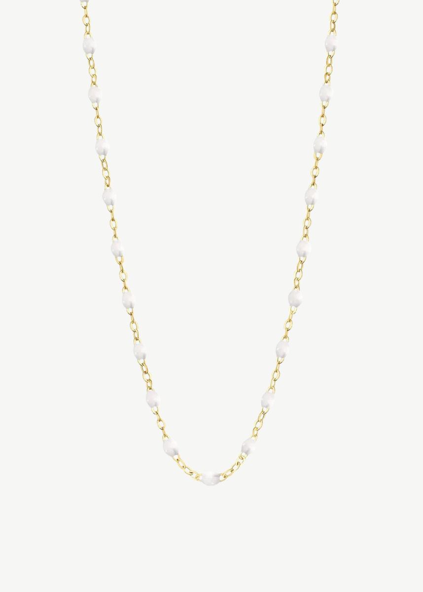 Gigi Clozeau Classic Gigi Necklace in White | Shop Tula