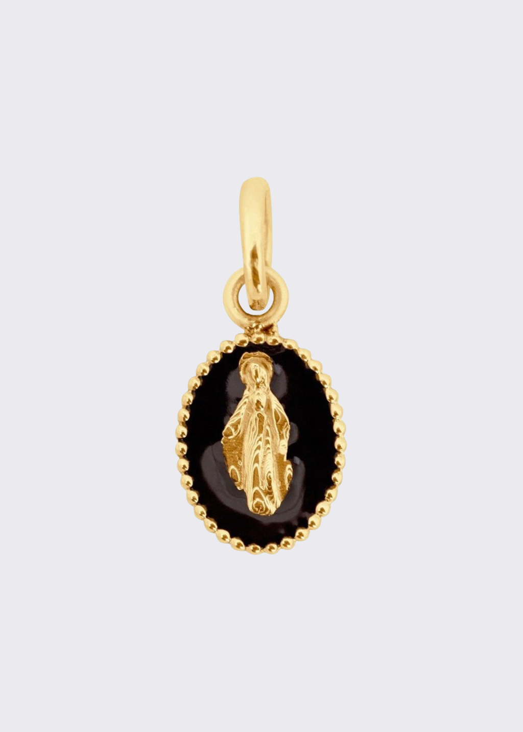 Gigi Clozeau Resin Madone Pendant Black | Shop Tula