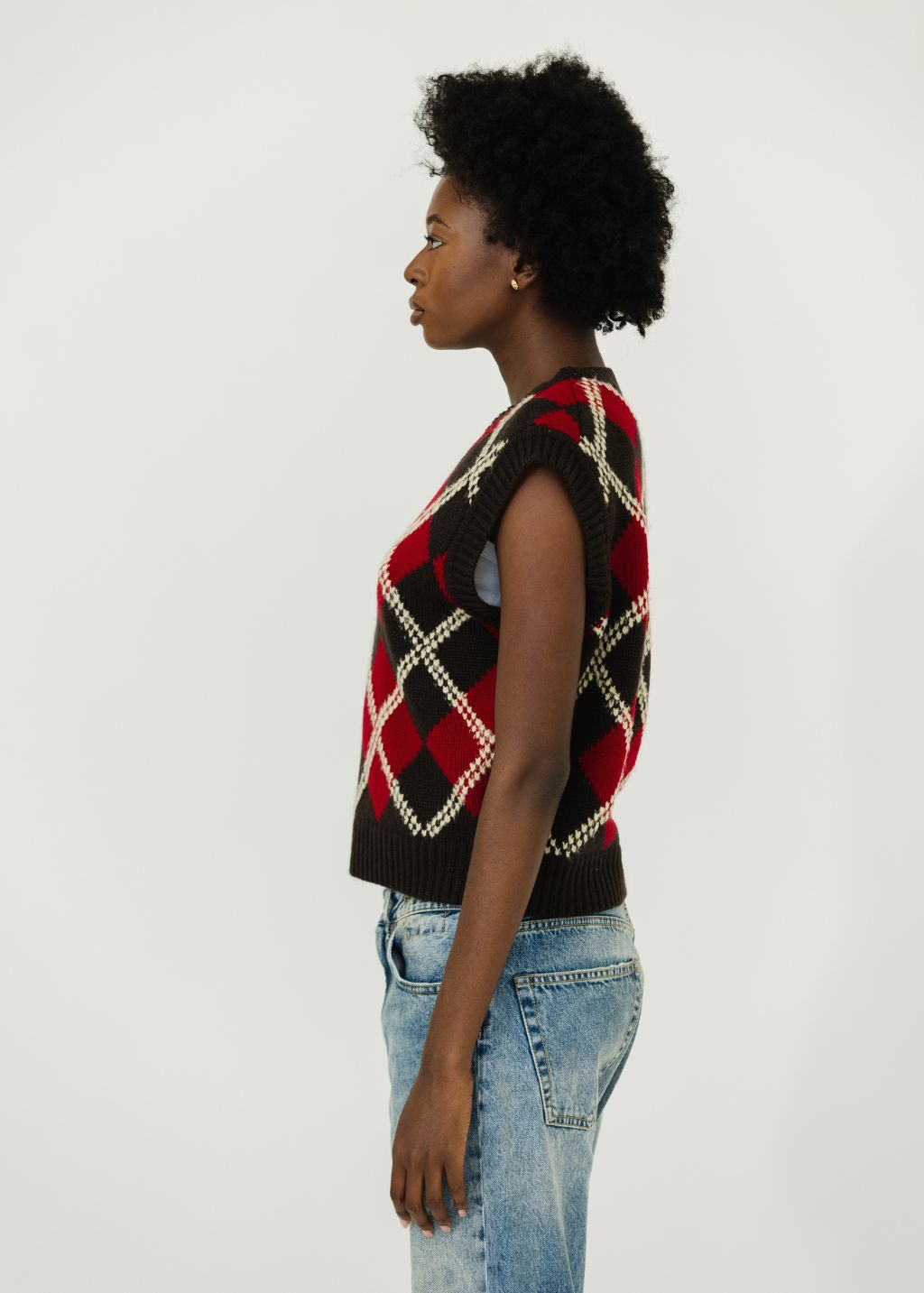 Guest In Residence Argyle Vest in Plaid | Shop Tula