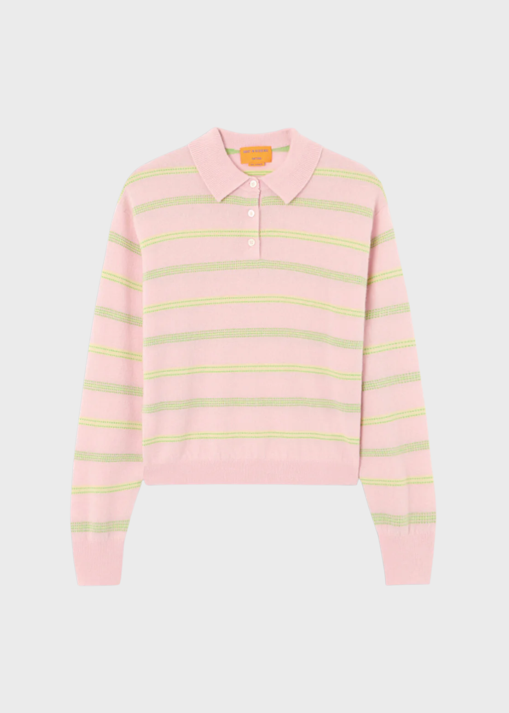 Guest In Residence Collegiate Stripe Polo in Pink Combo | Shop Tula