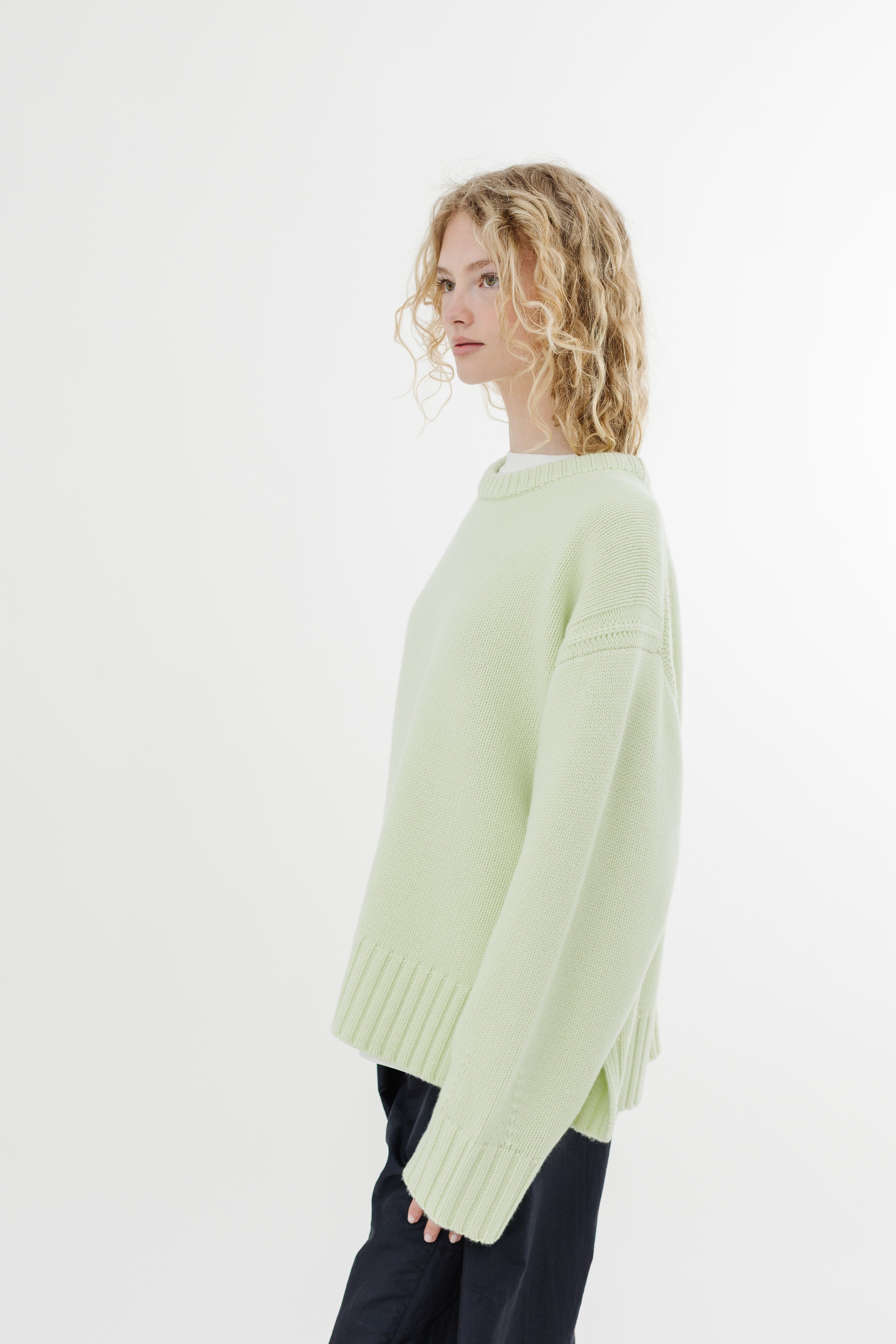 Guest In Residence Cozy Crew in Limewash | Shop Tula