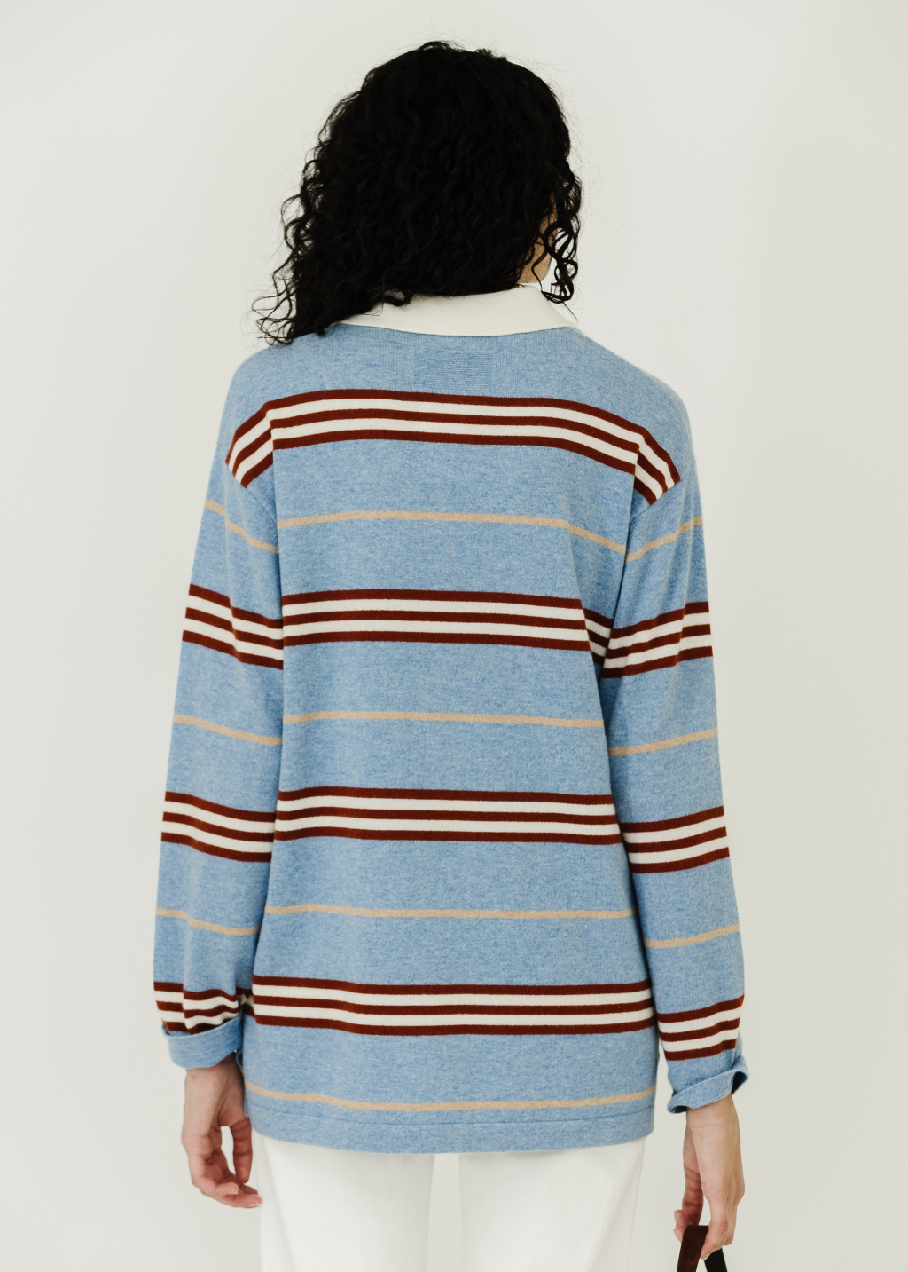 Guest In Residence Striped Rugby in Heather Blue Combo | Shop Tula