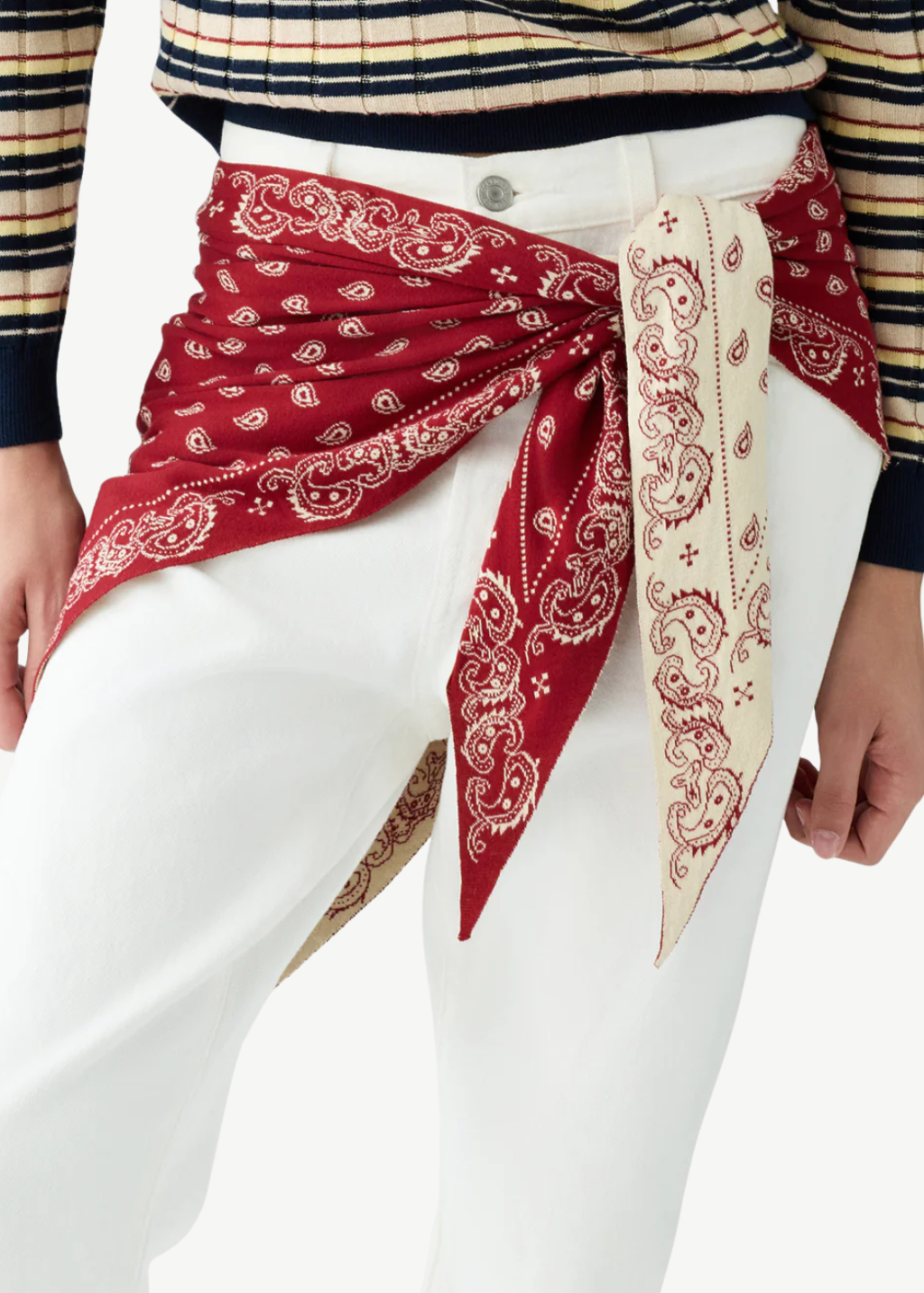 Guest In Residence The Wild Rag in Carmine/Butter | Shop Tula