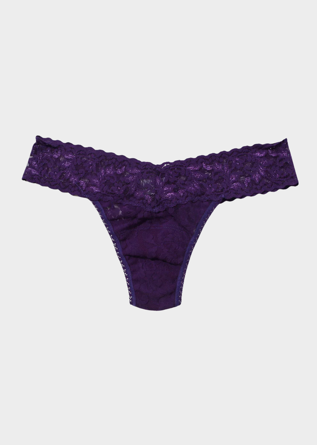 Hanky Panky Lace Low Rise Thong in Snow Day Purple | Shop Tula