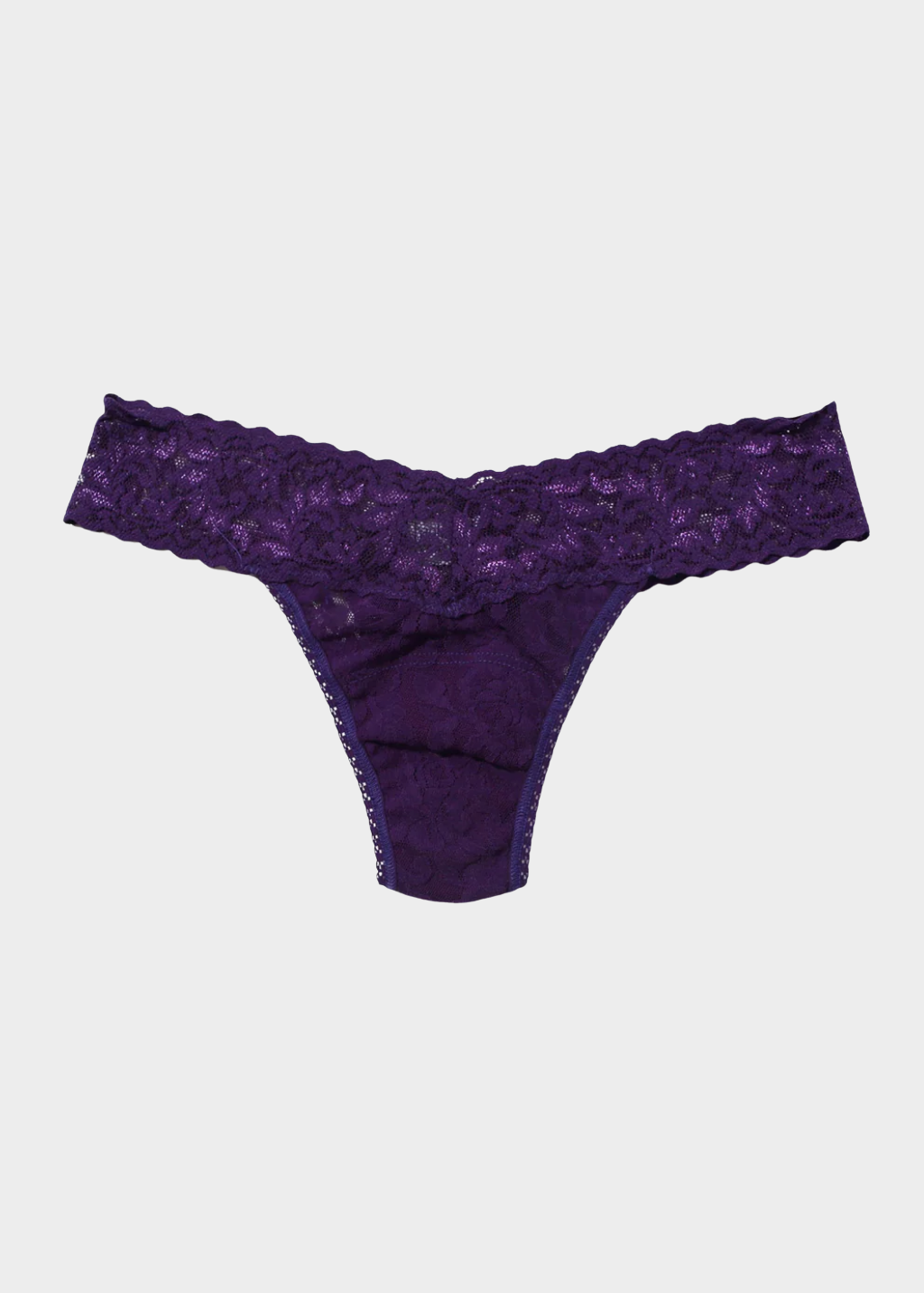 Hanky Panky Lace Low Rise Thong in Snow Day Purple | Shop Tula
