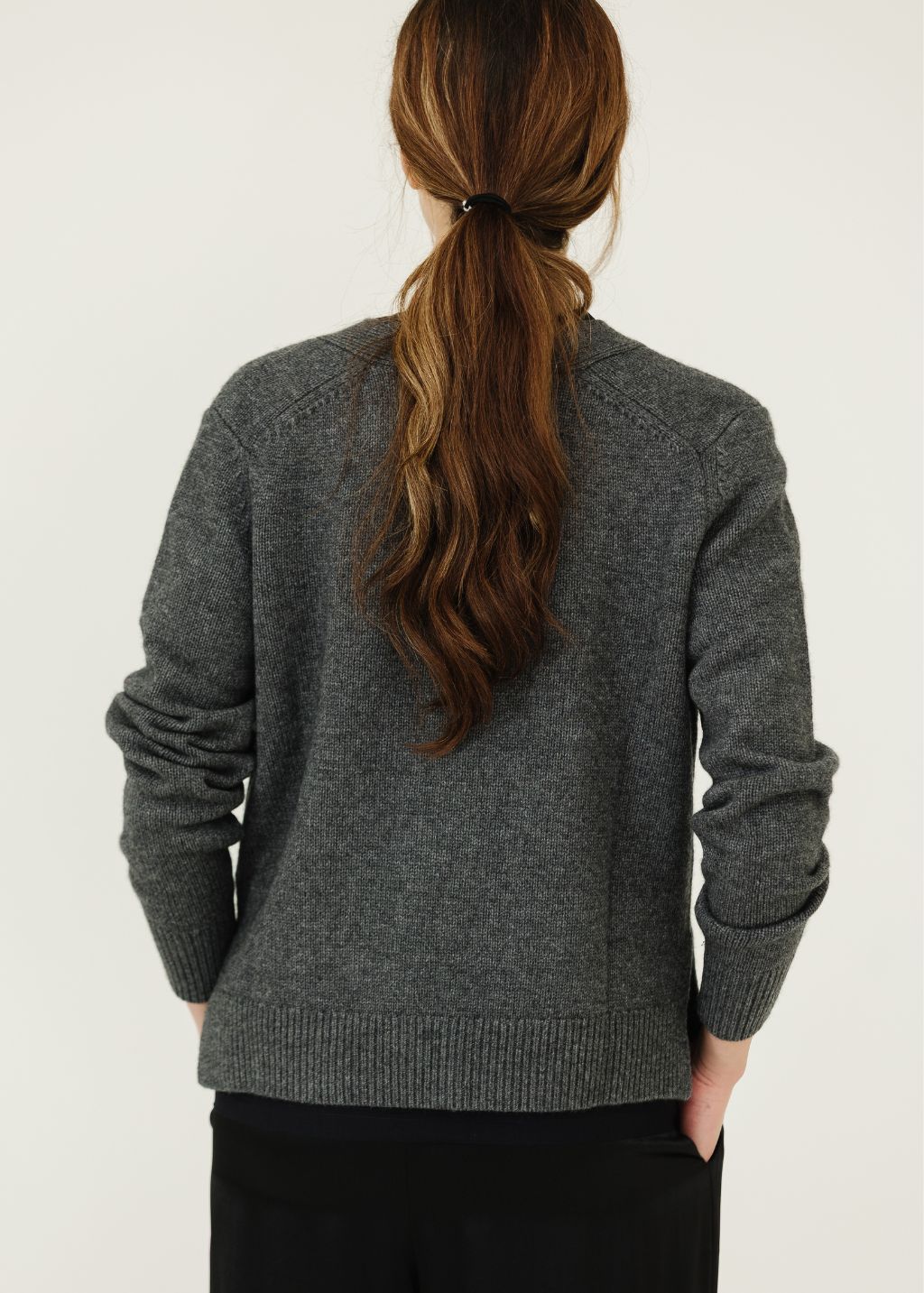 Isabel Marant Brat Sweater in Anthracite Back | Shop Tula