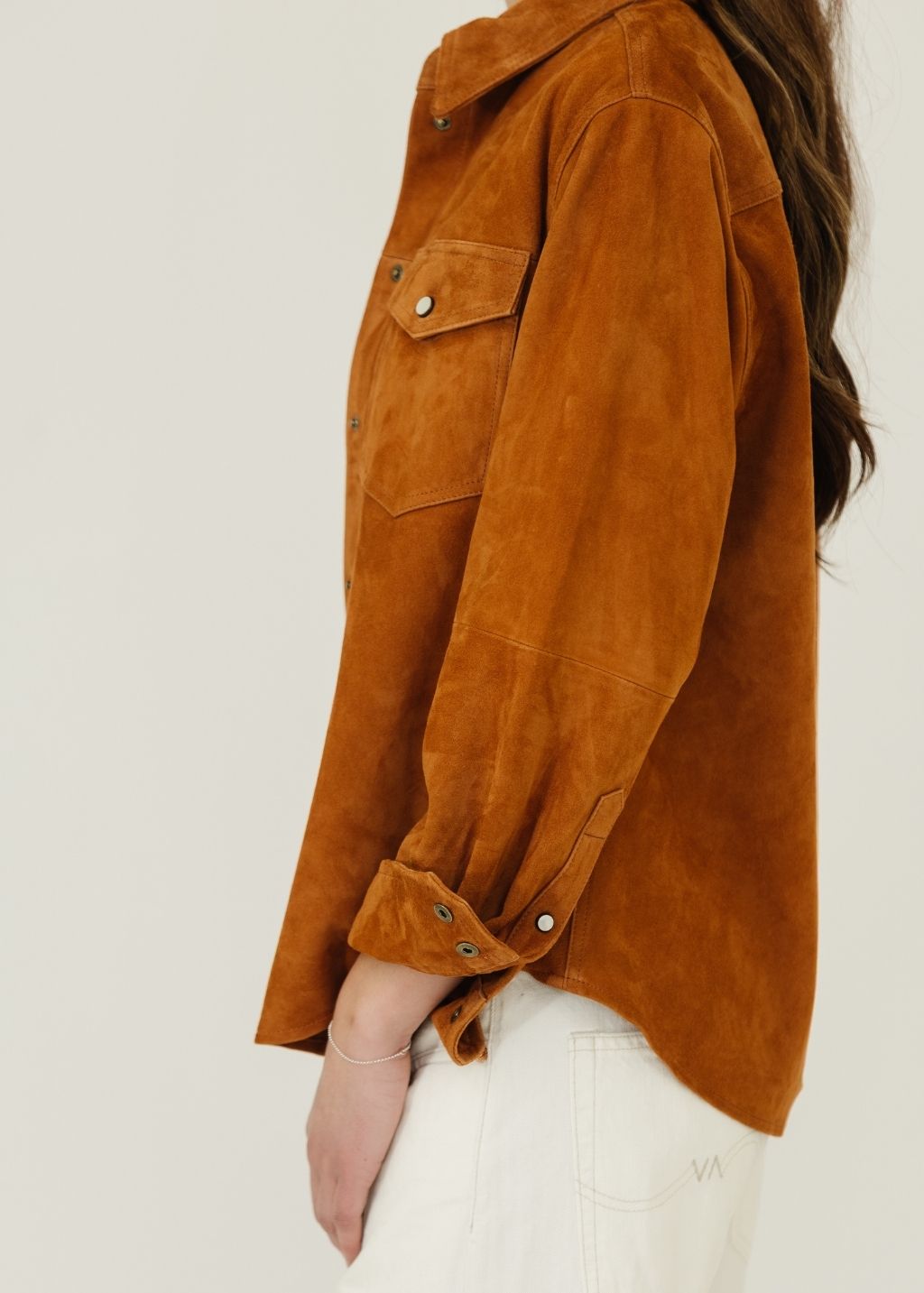Isabel Marant Delcia Top in Cognac Suede | Shop Tula