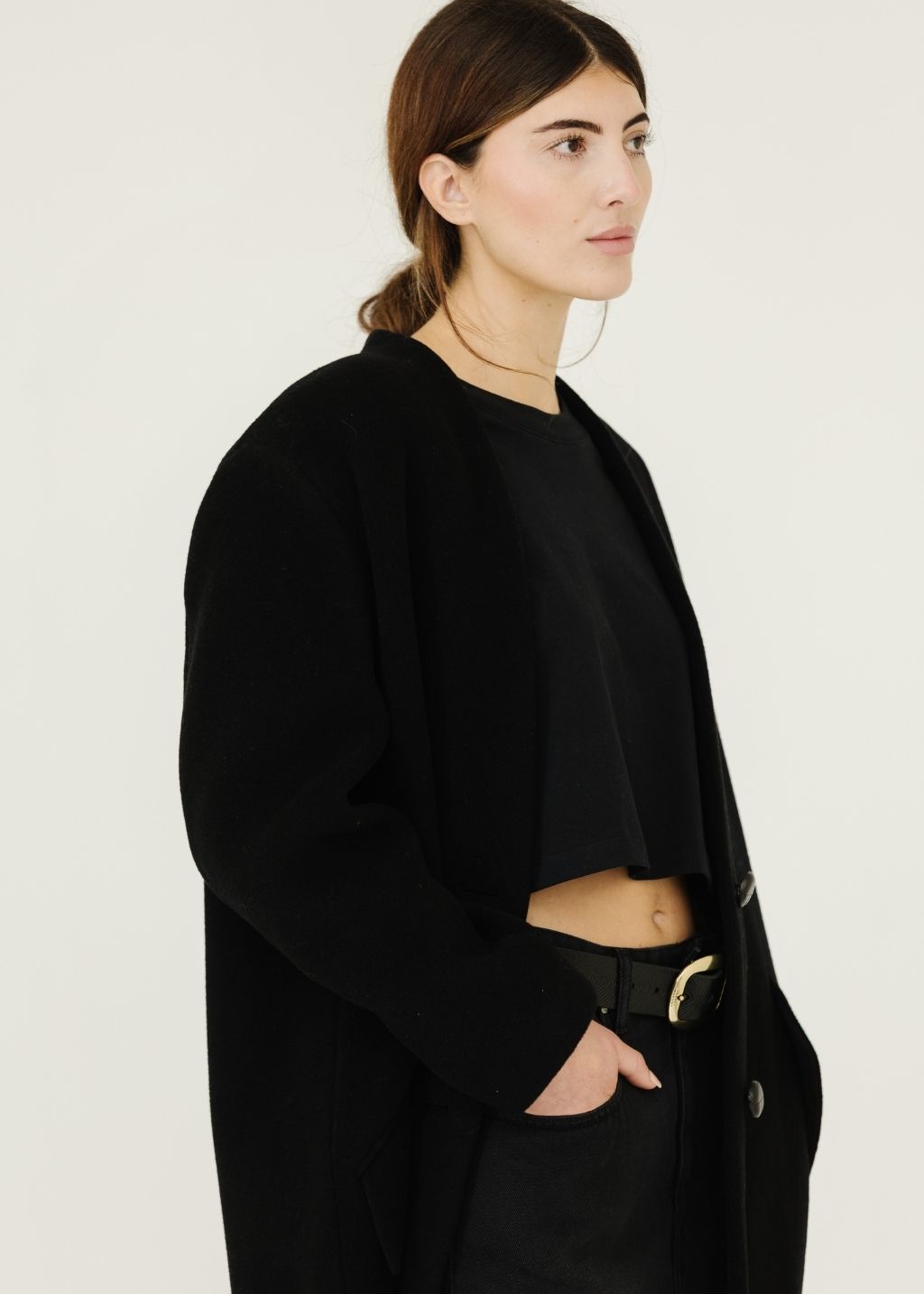 Isabel Marant Florane Wool Jacket in Black | Shop Tula