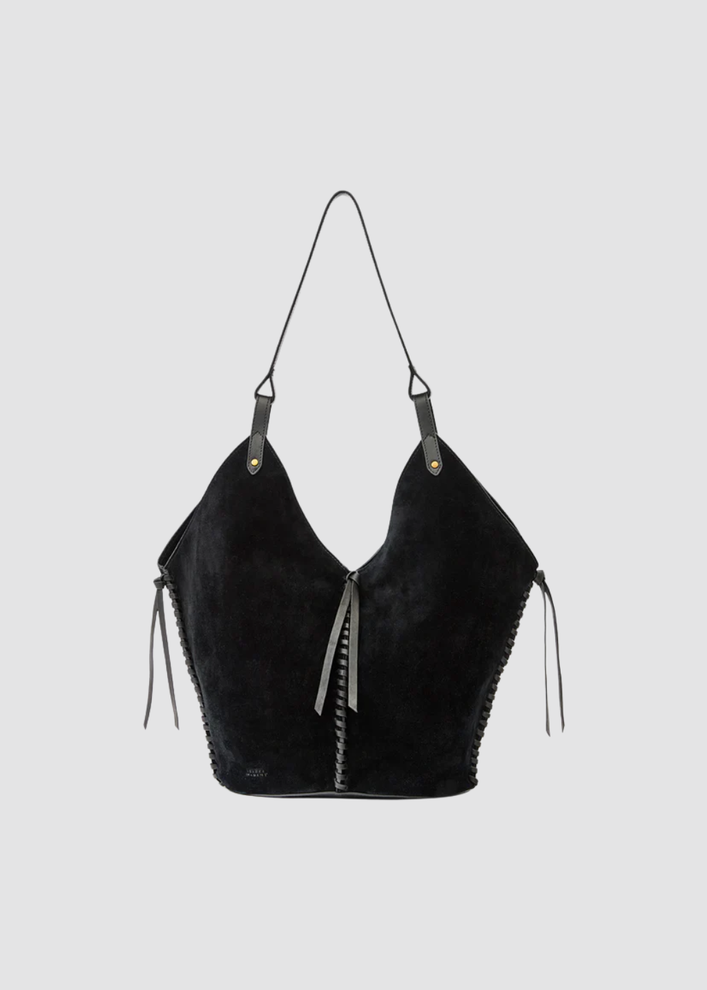 Isabel Marant Tampa Suede Bag in Black | Shop Tula
