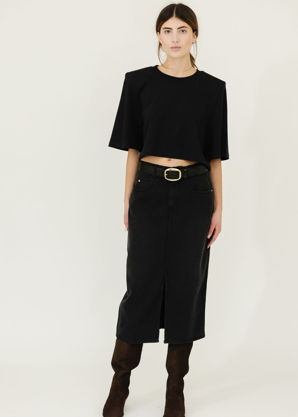 Isabel Marant Zaely Tee in Black | Shop Tula