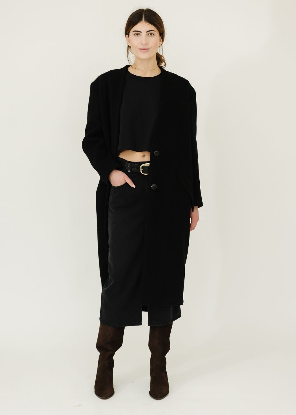 Isabel Marant Zaely Top in Black Styled | Shop Tula