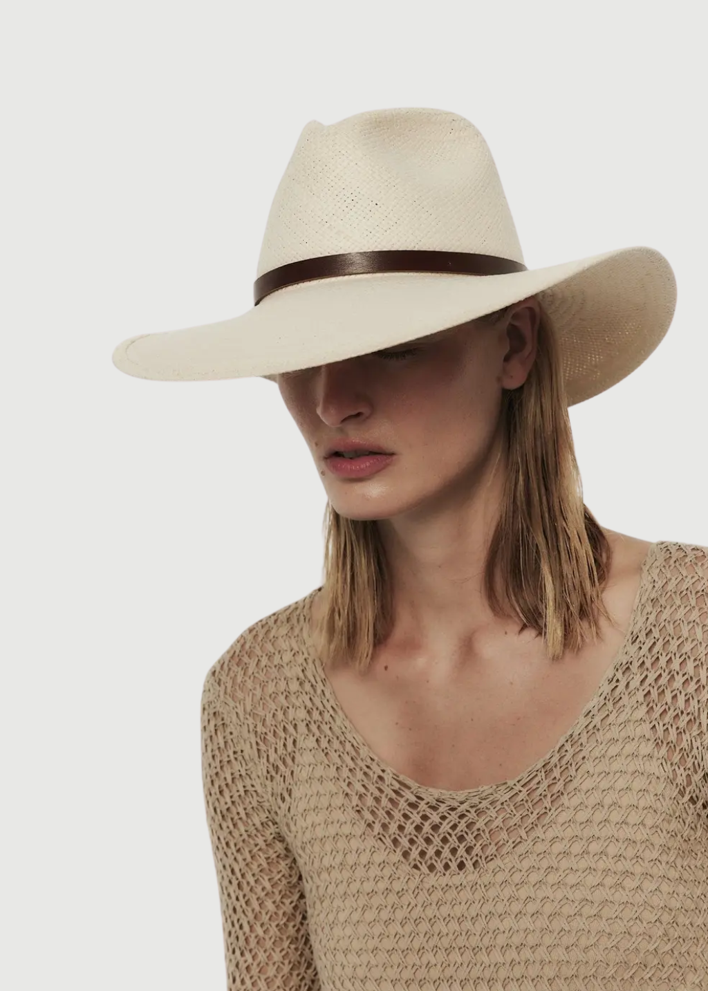 Janessa Leone Judith Hat in Natural | Shop Tula