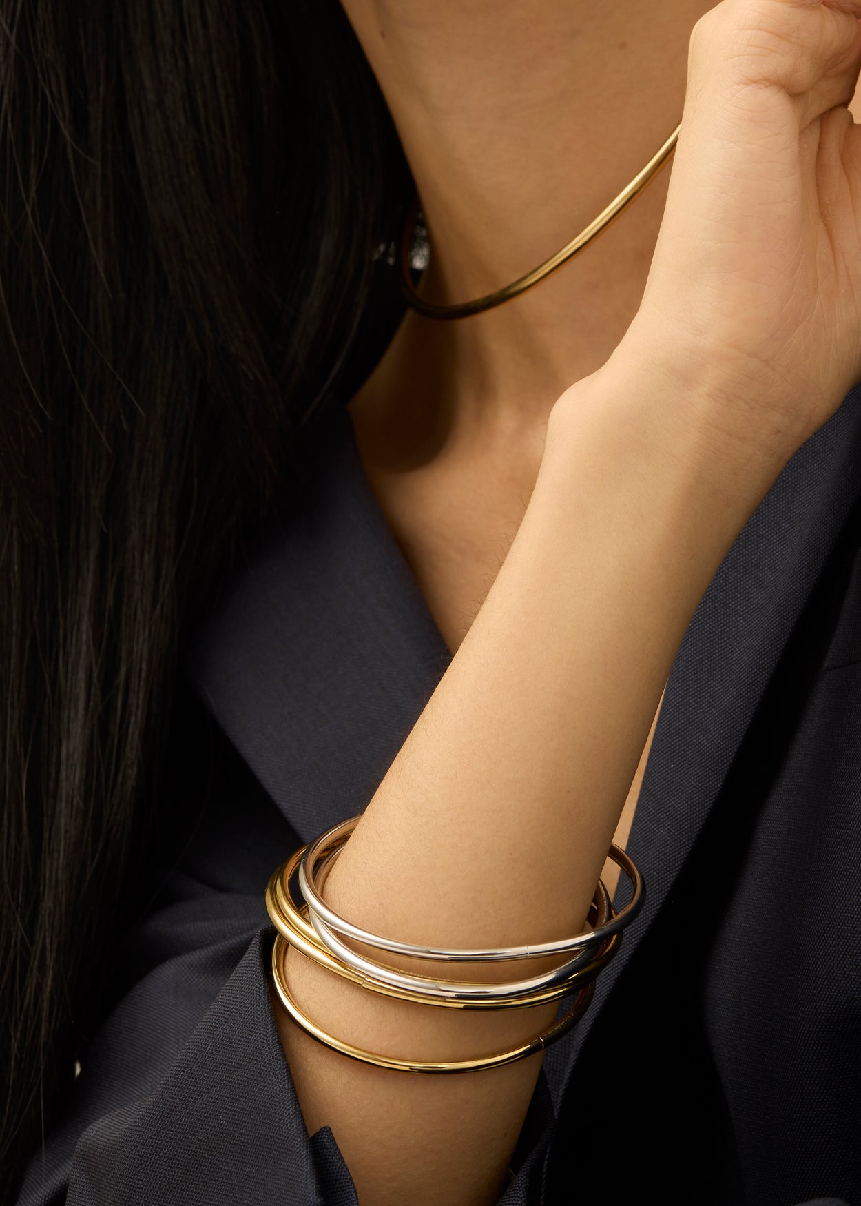 JennyBird Dane Bangle in Two-Tone | Shop Tula