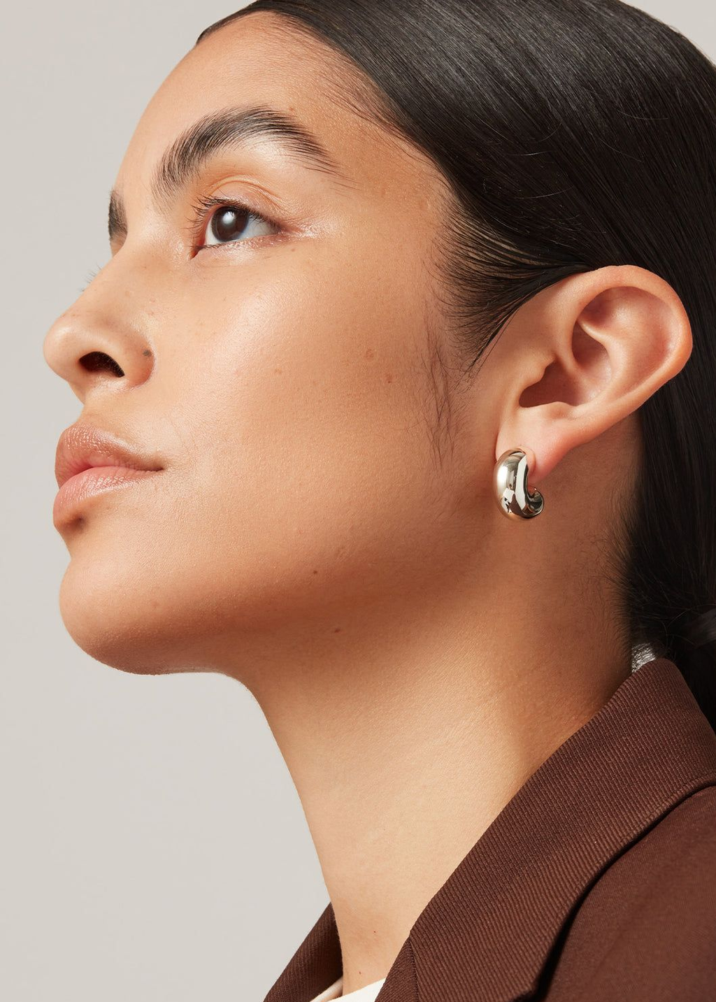 Jenny Bird Medium Tome Hoops in Silver | Shop Tula