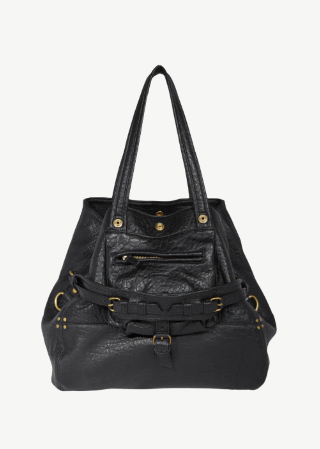 Jerome Dreyfuss Billy Medium Bag in Lambskin Noir | Shop Tula