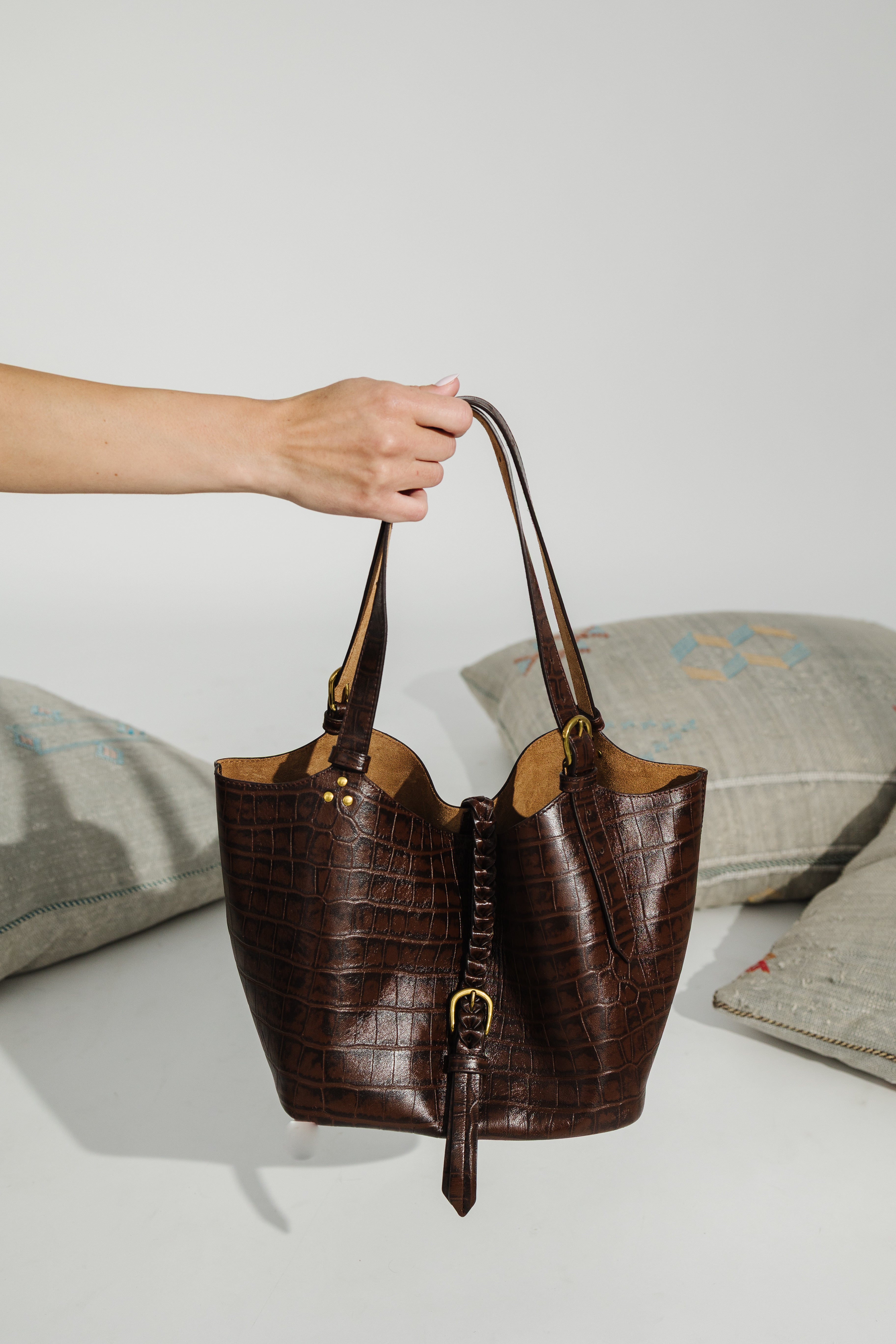 Jerome Dreyfuss Joseph S Tote in Croco | Shop Tula