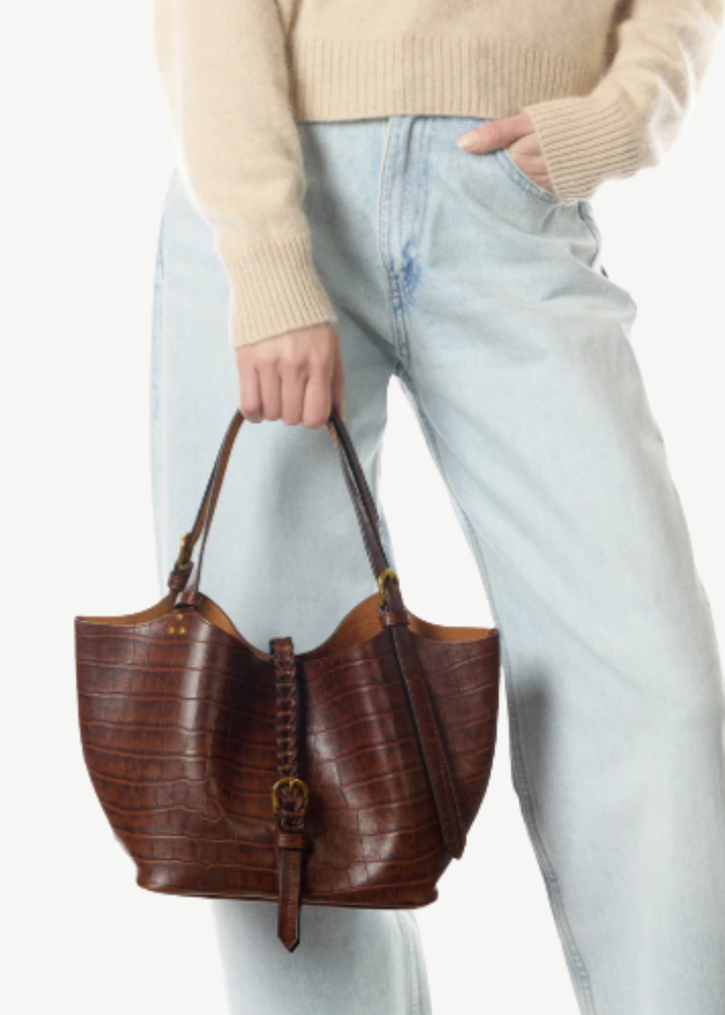 Jerome Dreyfuss Joseph S Tote in Croco | Shop Tula