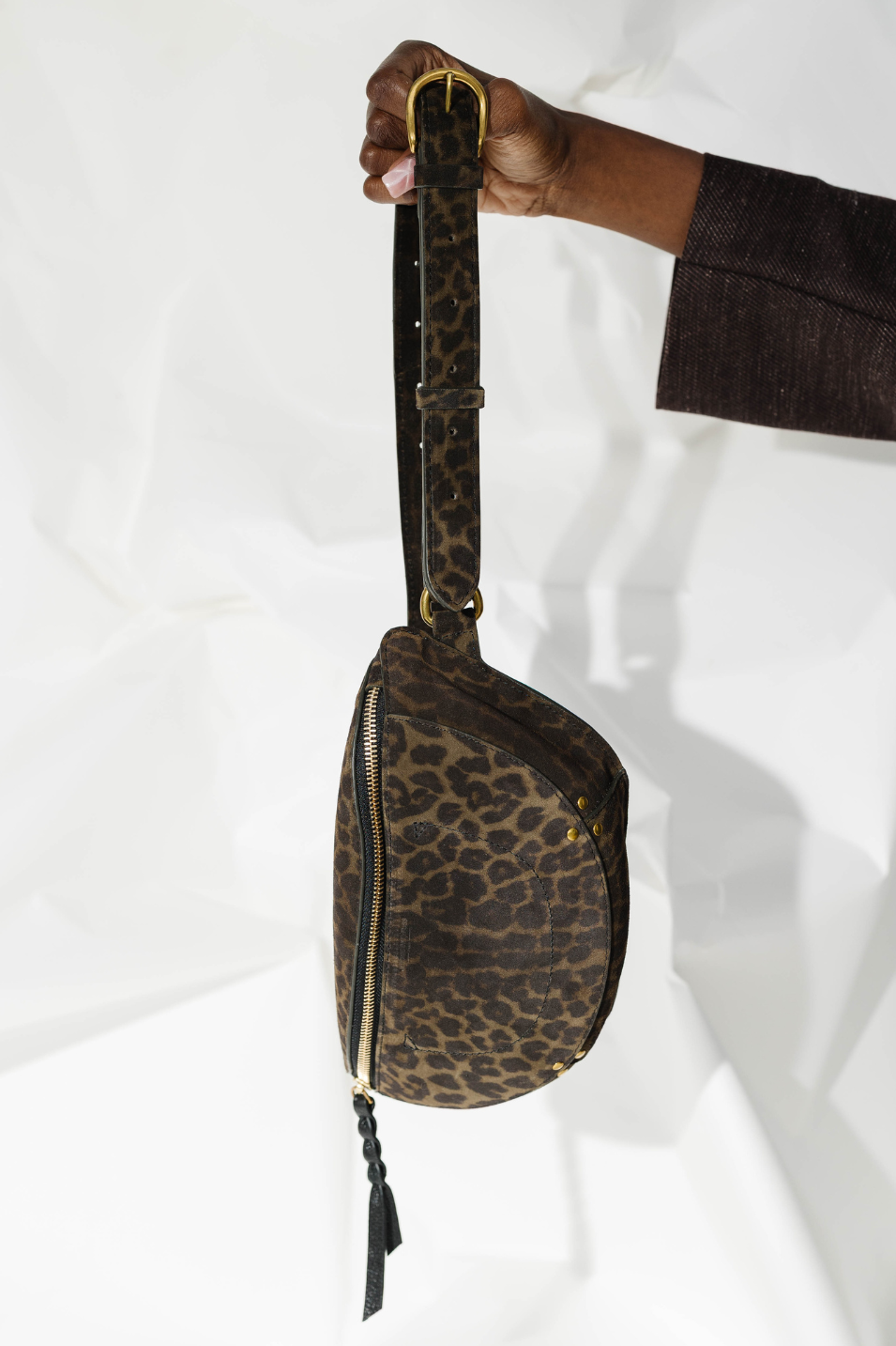 Jerome Dreyfuss Lino Banane Bag in Leopard | Shop Tula