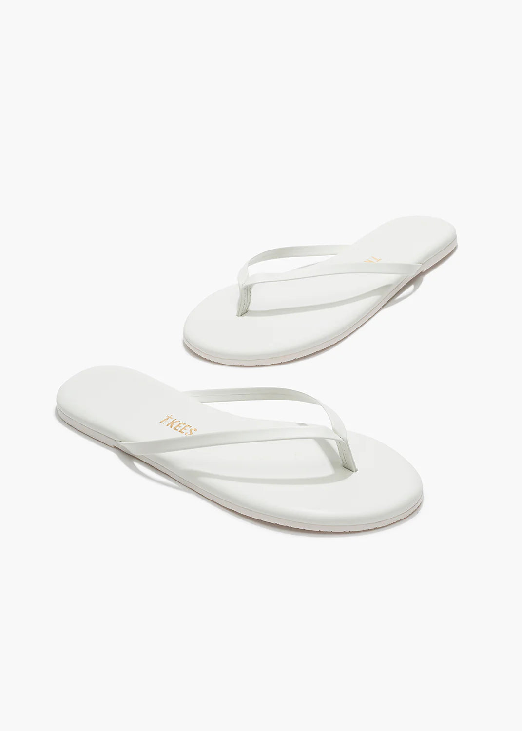TKEES Flip Flop Solid in White | Tula Designer Boutique