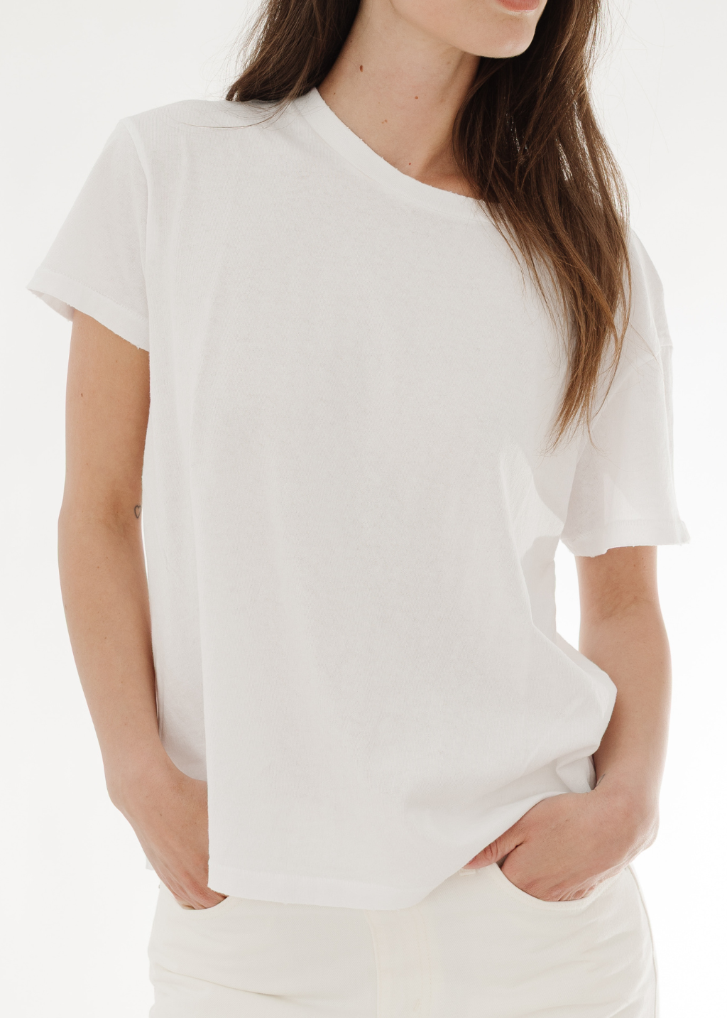 Nili Lotan Brady Tee in White | Shop Tula
