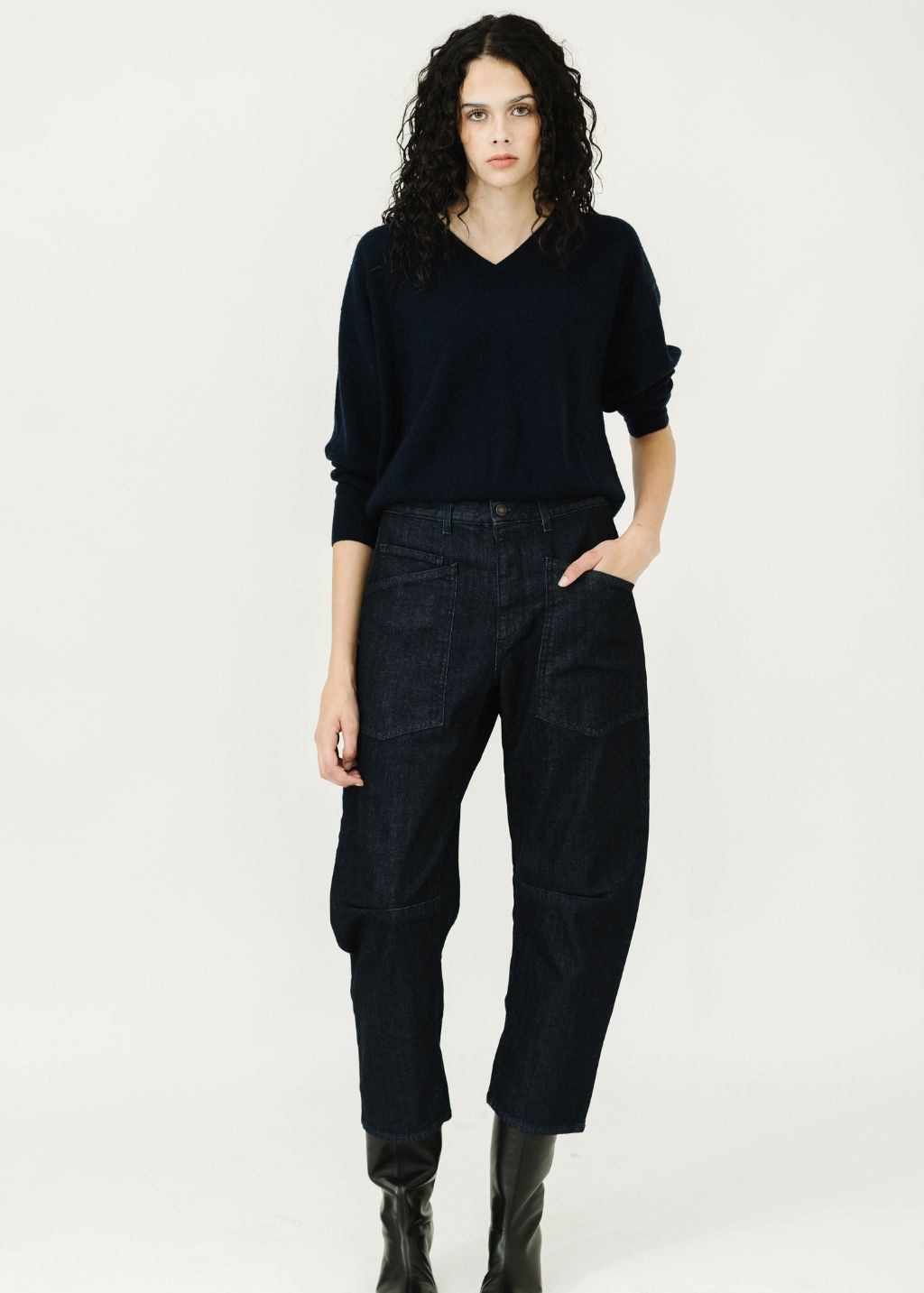 Nili Lotan Shon Jean in Indigo Rinse | Shop Tula