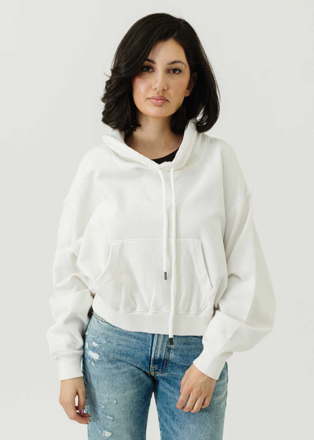 R13 Balloon Funnel Neck Cropped Popover | Tula's Online Boutique