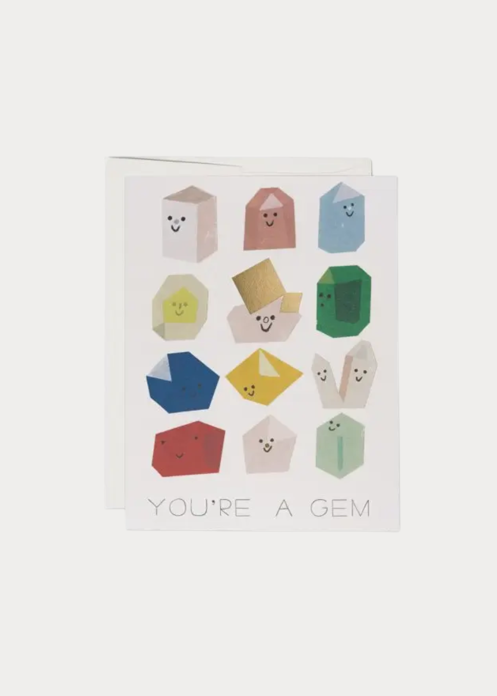 Red Cap Cards Gem Buddies Greeting Card | Shop Tula