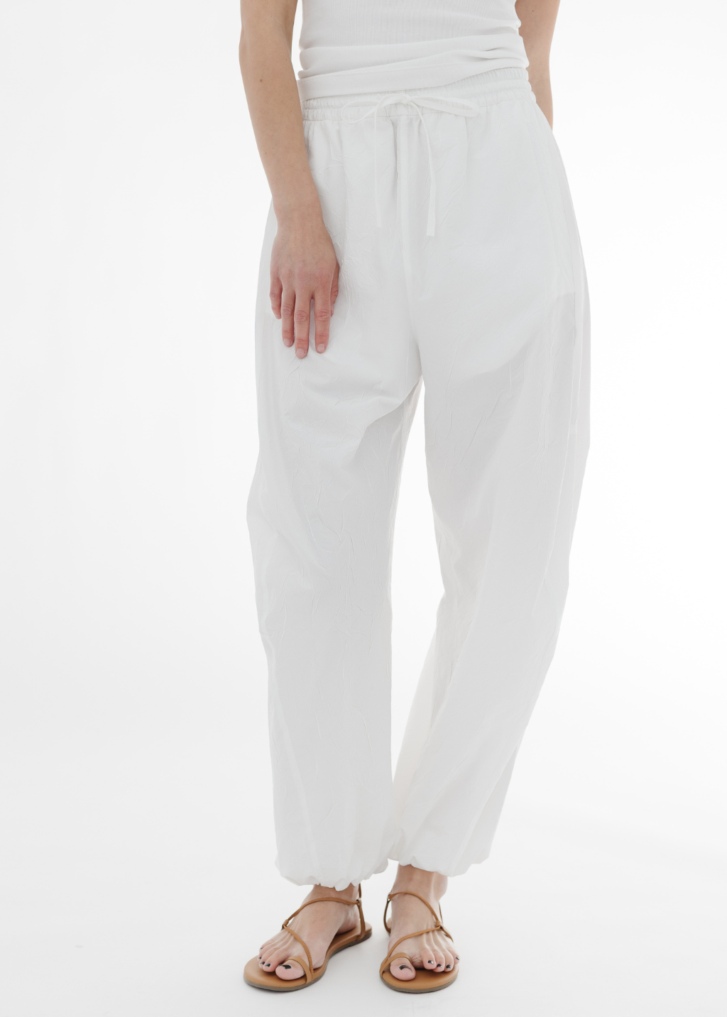 Rohe Crushed Cotton Trousers | Shop Tula